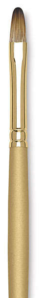 Princeton Imperial Synthetic Mongoose Brushes - Closeup of tip of Short Filbert Brush Princeton Imperial Synthetic Mongoose Brushes - Closeup of tip of Short Filbert Brush