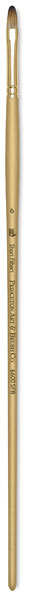 Princeton Imperial Synthetic Mongoose Brushes - Long handled Short Filbert Brush shown upright Princeton Imperial Synthetic Mongoose Brushes - Long handled Short Filbert Brush shown upright