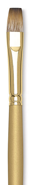Princeton Imperial Synthetic Mongoose Brushes - Closeup of tip of Flat Brush Princeton Imperial Synthetic Mongoose Brushes - Closeup of tip of Flat Brush