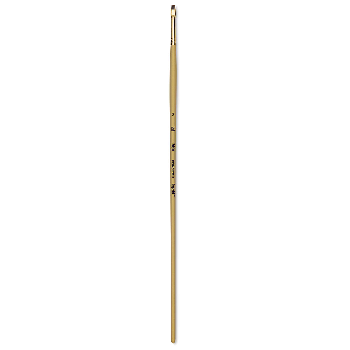Princeton Synthetic Mongoose Brush - Bright, Long Handle, Size 2