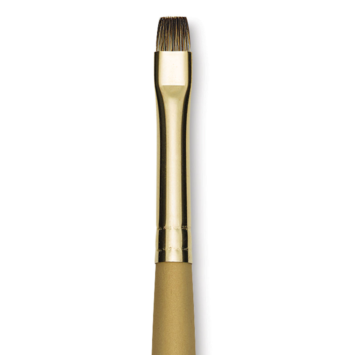 Princeton Synthetic Mongoose Brush - Bright, Long Handle, Size 6 close up