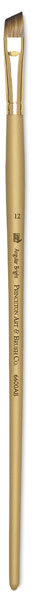 Princeton Imperial Synthetic Mongoose Brushes - Long handled Angle Bright Brush shown upright Princeton Imperial Synthetic Mongoose Brushes - Long handled Angle Bright Brush shown upright