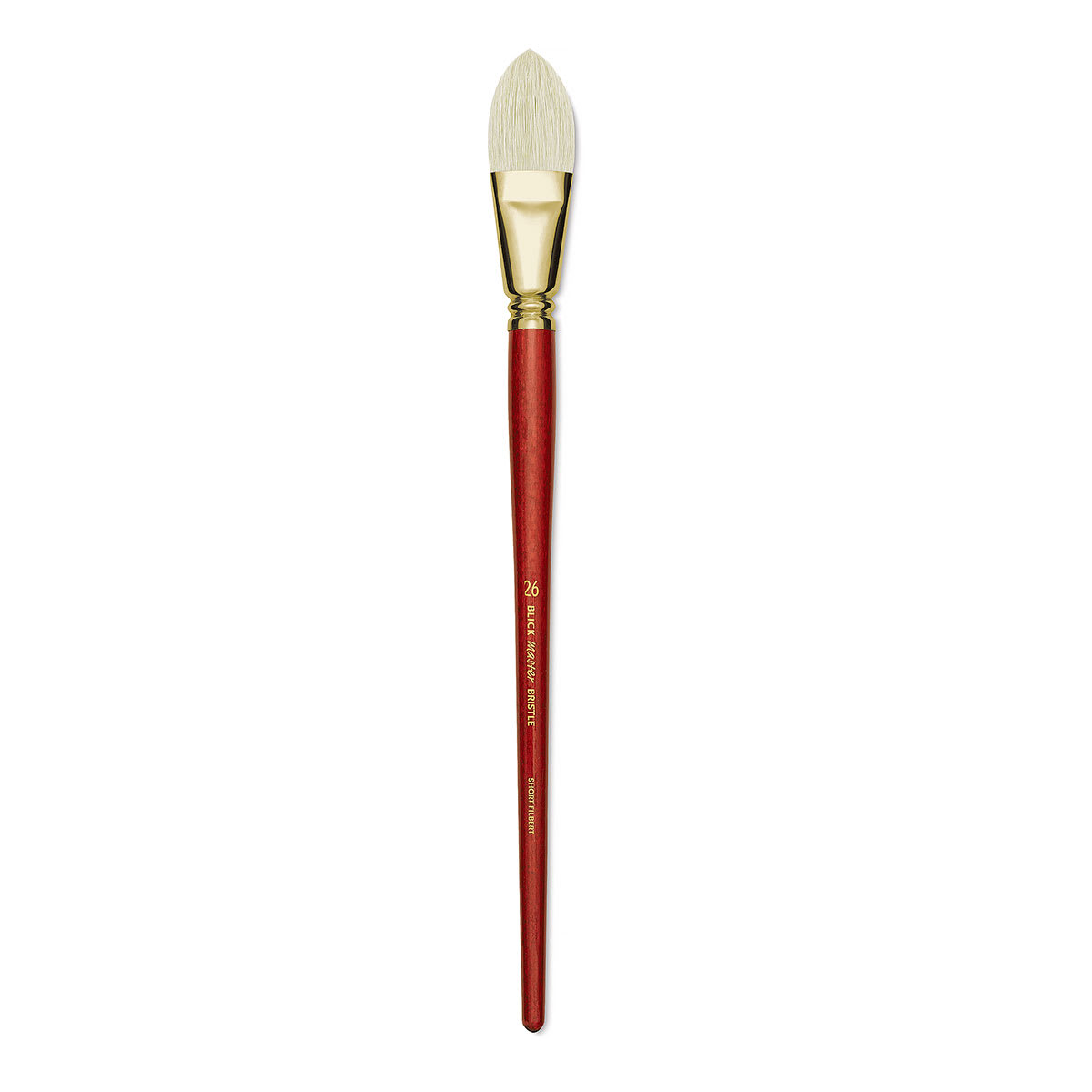 Blick Master Bristle Brush - Short Filbert, Long Handle, Size 26