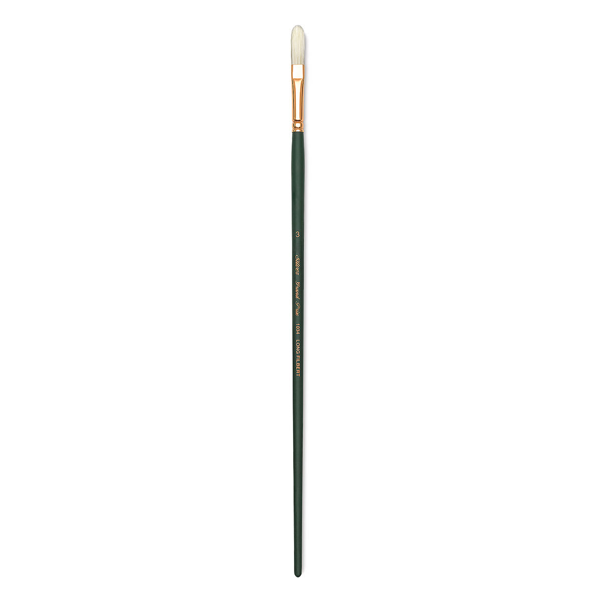 Silver Brush Grand Prix Super Brush - Long Filbert, Long Handle, Size 3