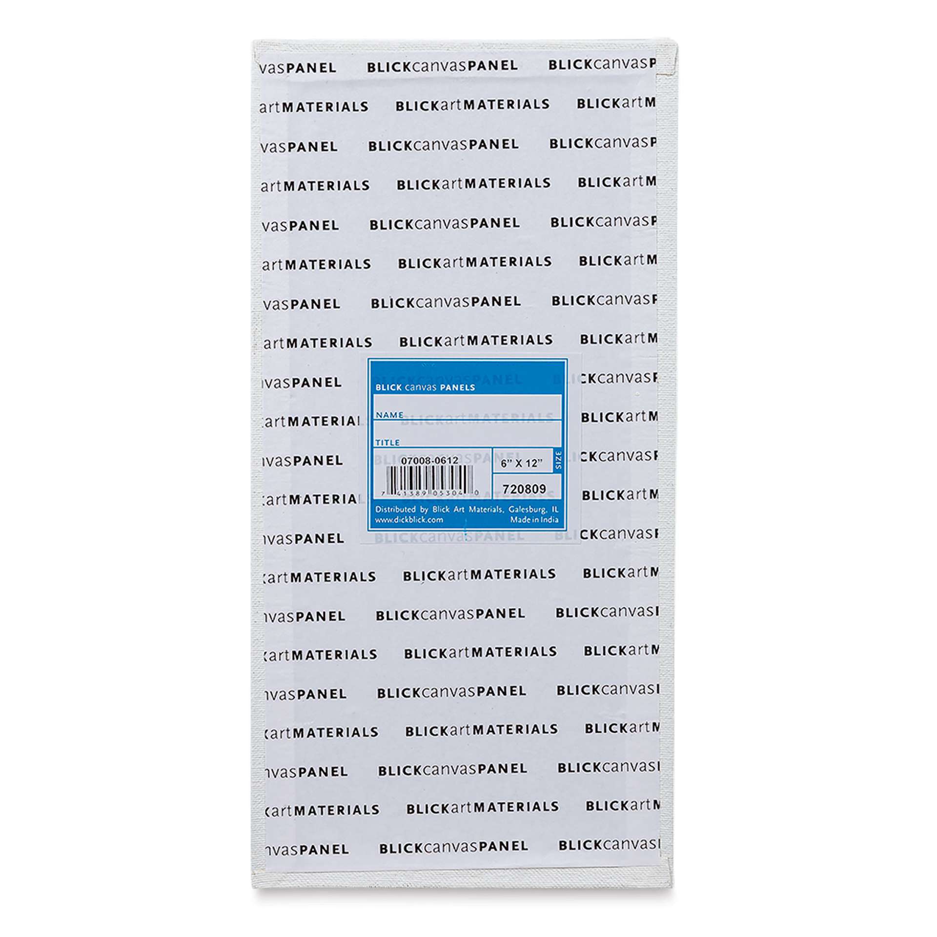 Blick Studio Cotton Canvas Panel - 6" x 12"