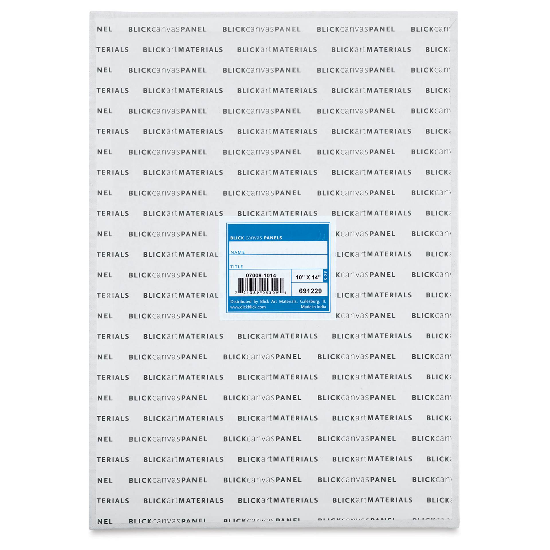 Blick Studio Cotton Canvas Panel - 10" x 14" back Blick Studio Cotton Canvas Panel - 10" x 14" back