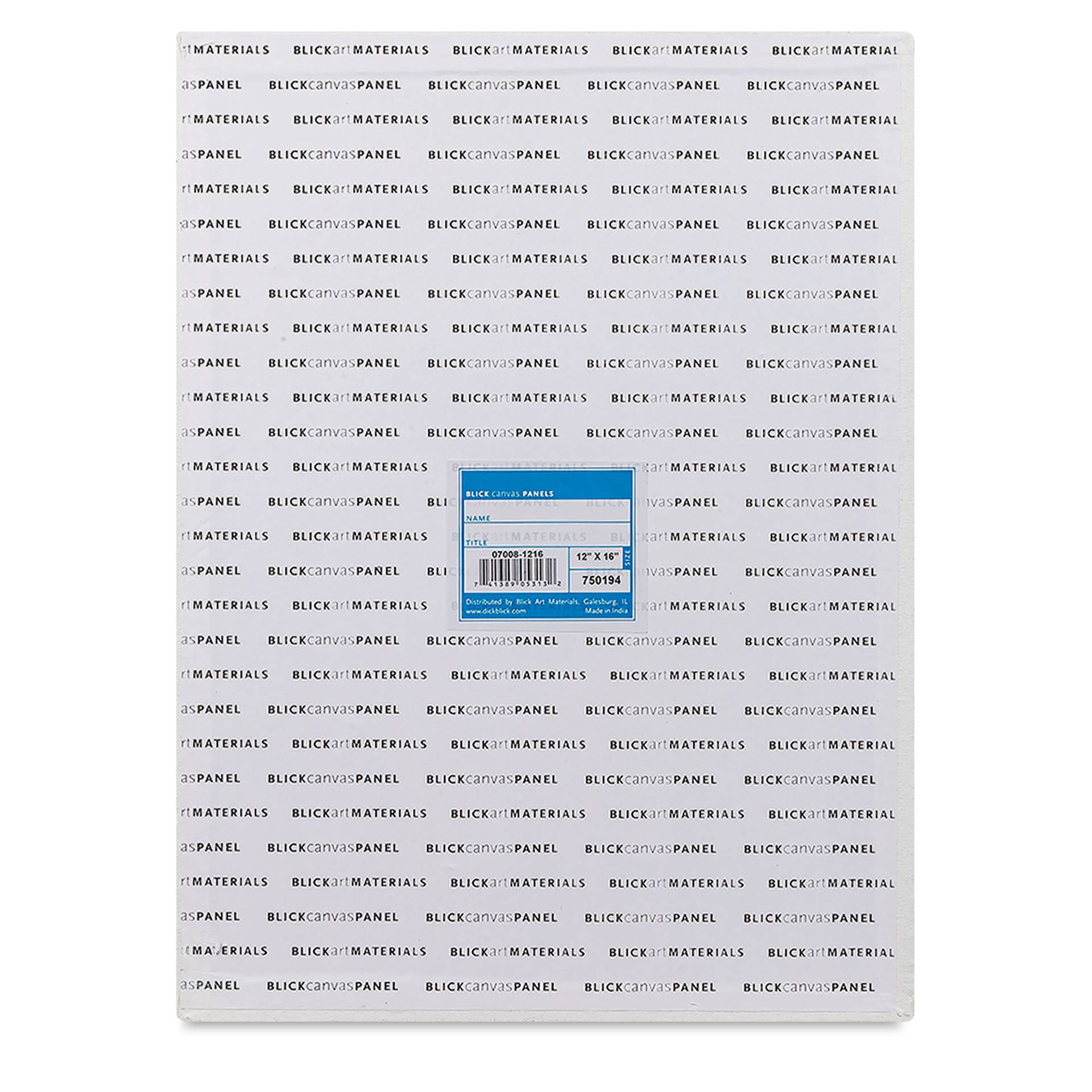 Blick Studio Cotton Canvas Panel - 12" x 16" back Blick Studio Cotton Canvas Panel - 12" x 16" back