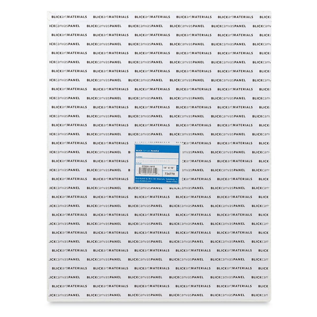Blick Studio Cotton Canvas Panel - 14" x 18", Pkg of 5 back