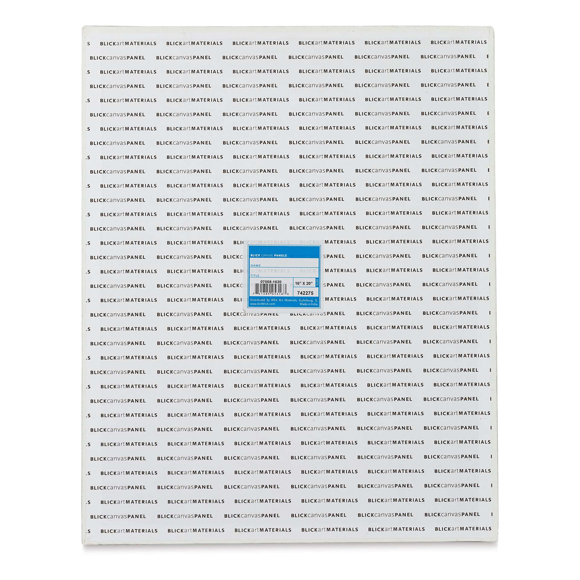 Blick Studio Cotton Canvas Panel - 16" x 20" back