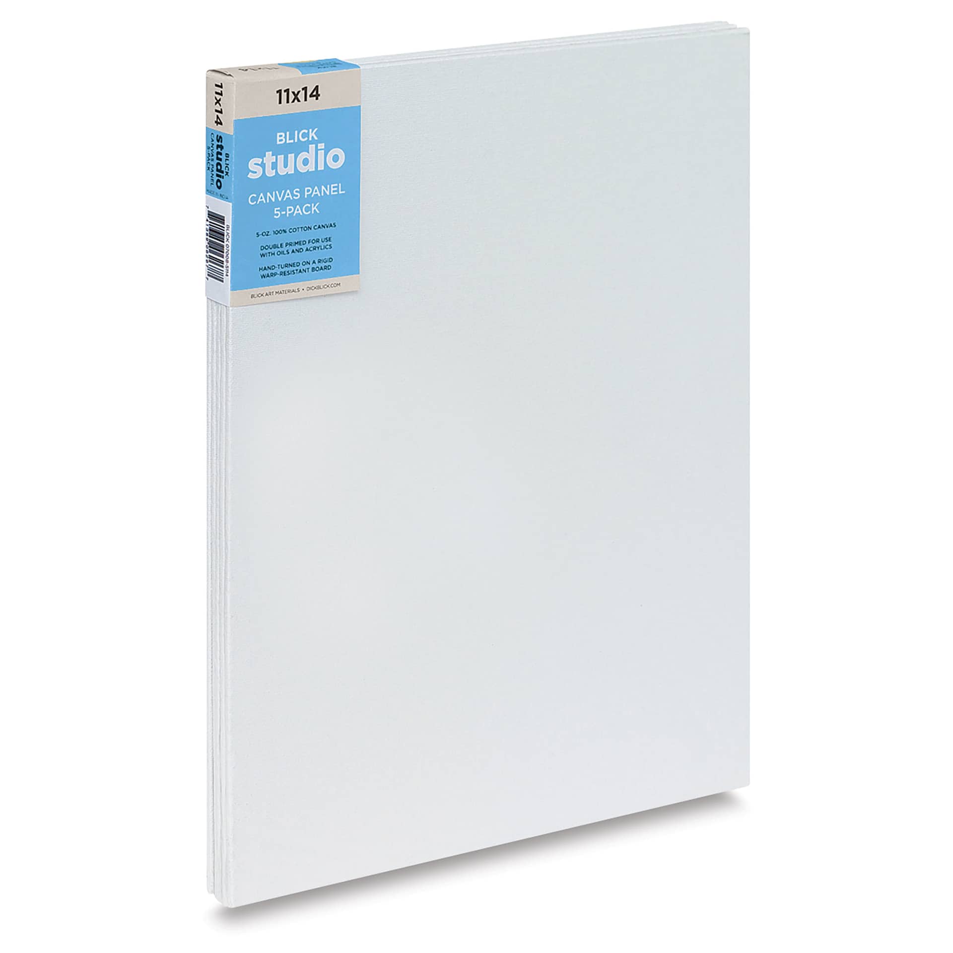 Blick Studio Cotton Canvas Panels - 11" x 14", Pkg of 5