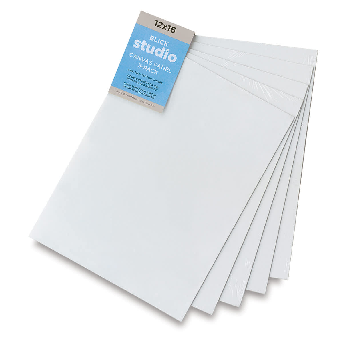 Blick Studio Canvas Panels, package of 5, size 12 x 16 Blick Studio Canvas Panels, package of 5, size 12 x 16