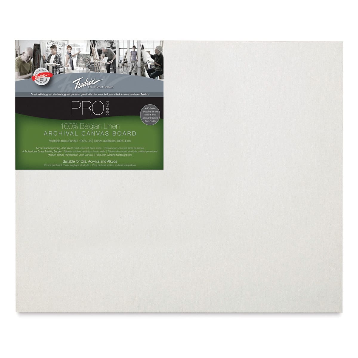 Fredrix Pro Series Belgian Linen Board - 16" x 20"