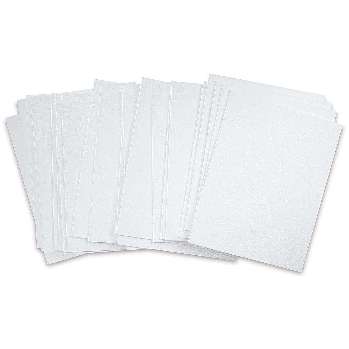 Blick Economy Cotton Canvas Panel Classroom Pack - 11" x 14", Class Pack of 24 fanned out
