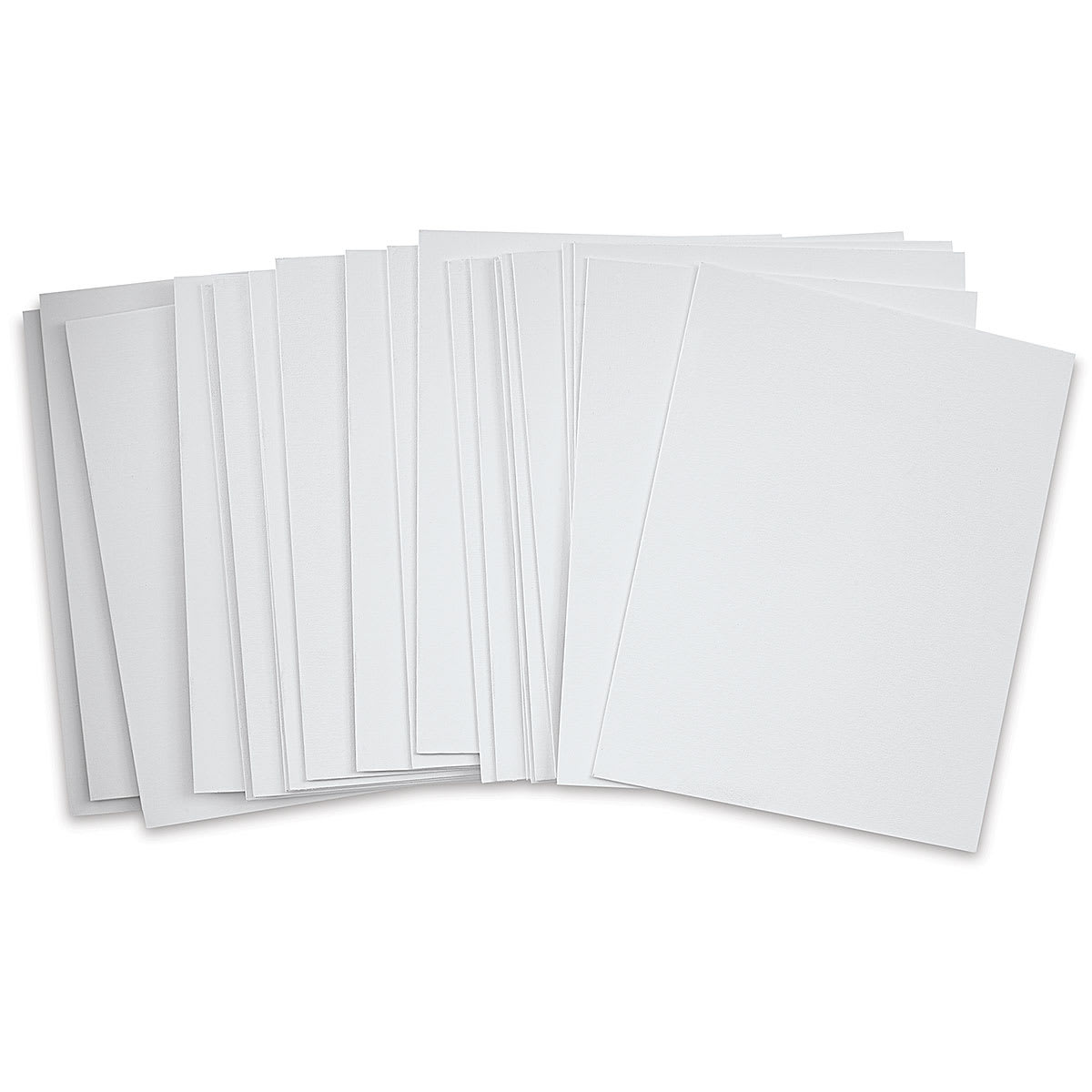 Blick Economy Cotton Canvas Panel Classroom Pack - 14" x 18", Class Pack of 24 fanned out