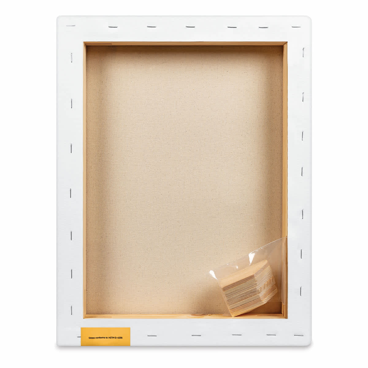 Blick Premier Stretched Cotton Canvas - Gallery Profile, Back-Stapled, 14" x 18" back