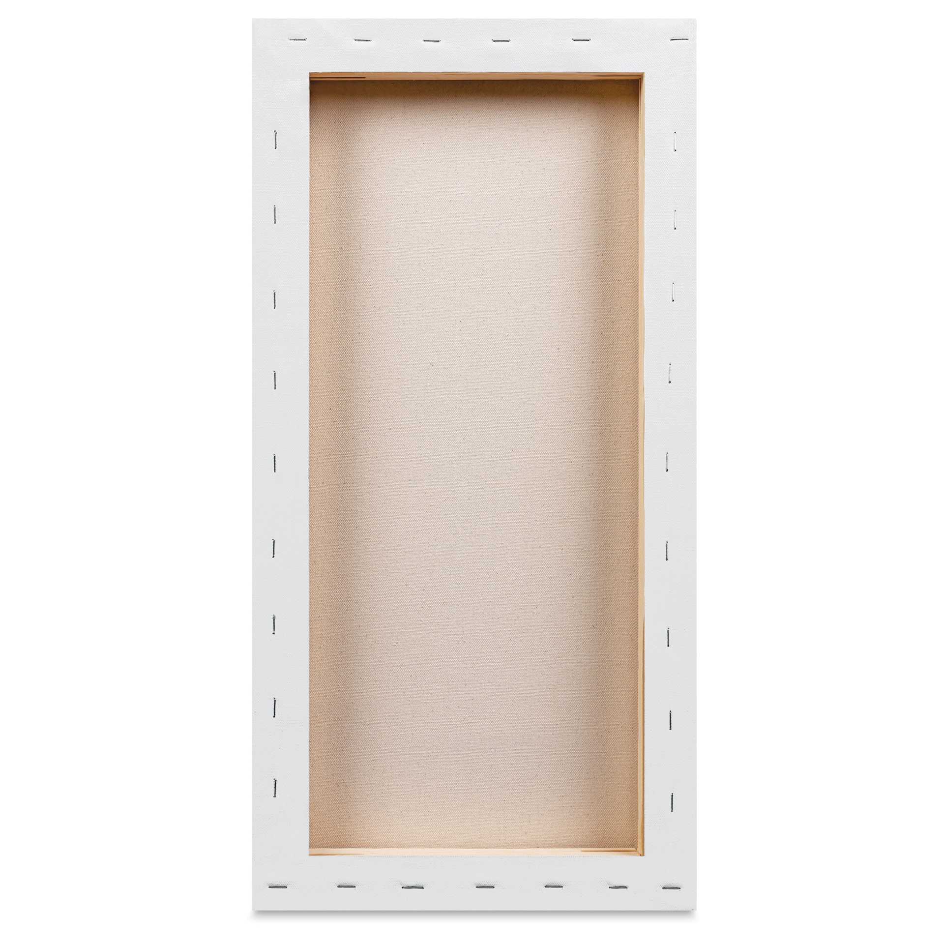 Blick Premier Stretched Cotton Canvas - Gallery Profile, Back-Stapled, 12" x 24" back