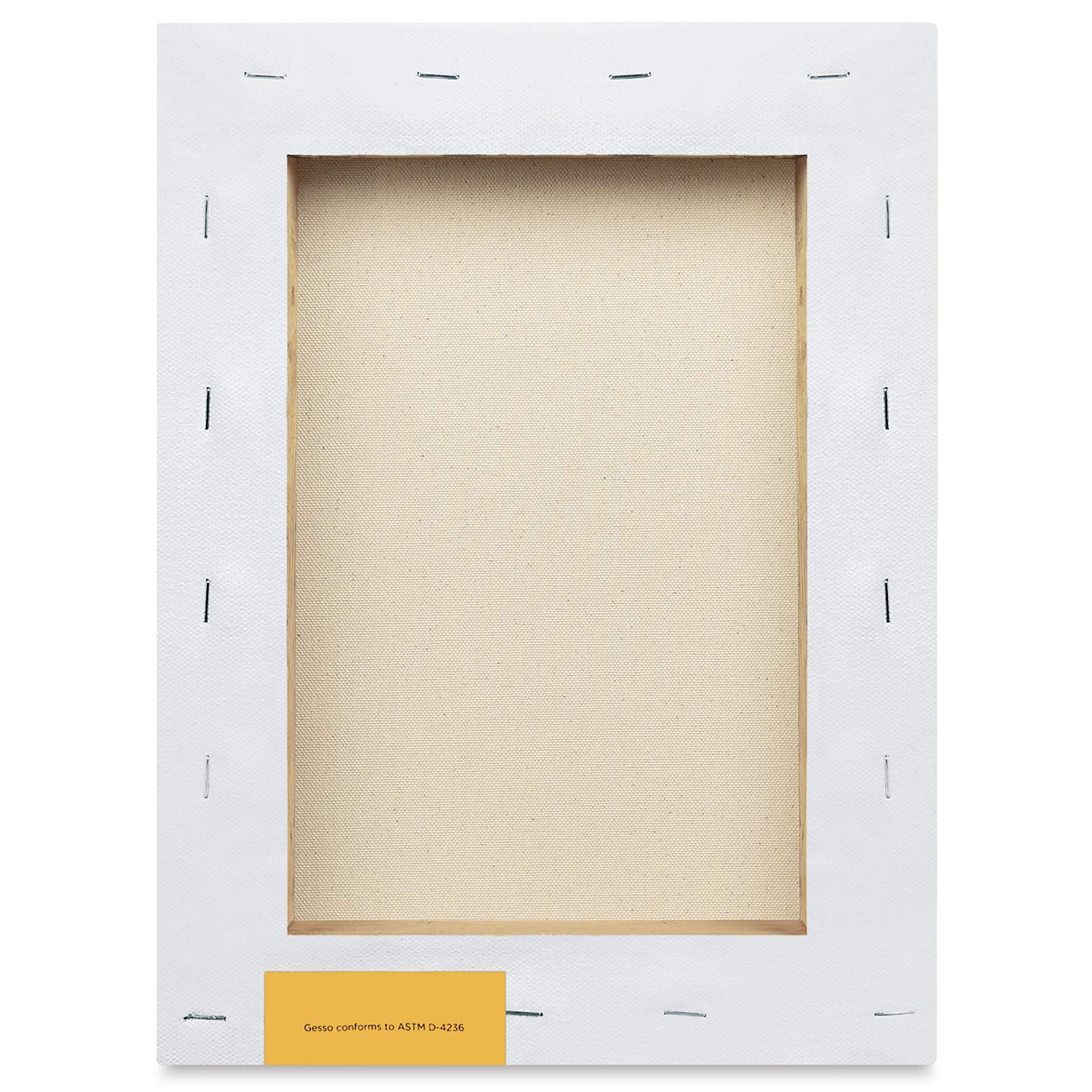 Blick Premier Stretched Cotton Canvas - Gallery Profile, Back-Stapled, 9" x 12" back