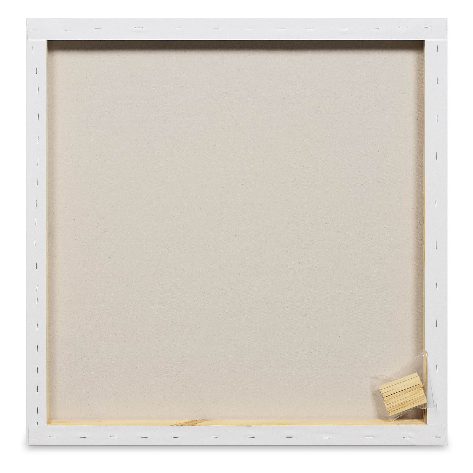 Blick Premier Stretched Cotton Canvas - Gallery Profile, Back-Stapled, 30" x 30" back