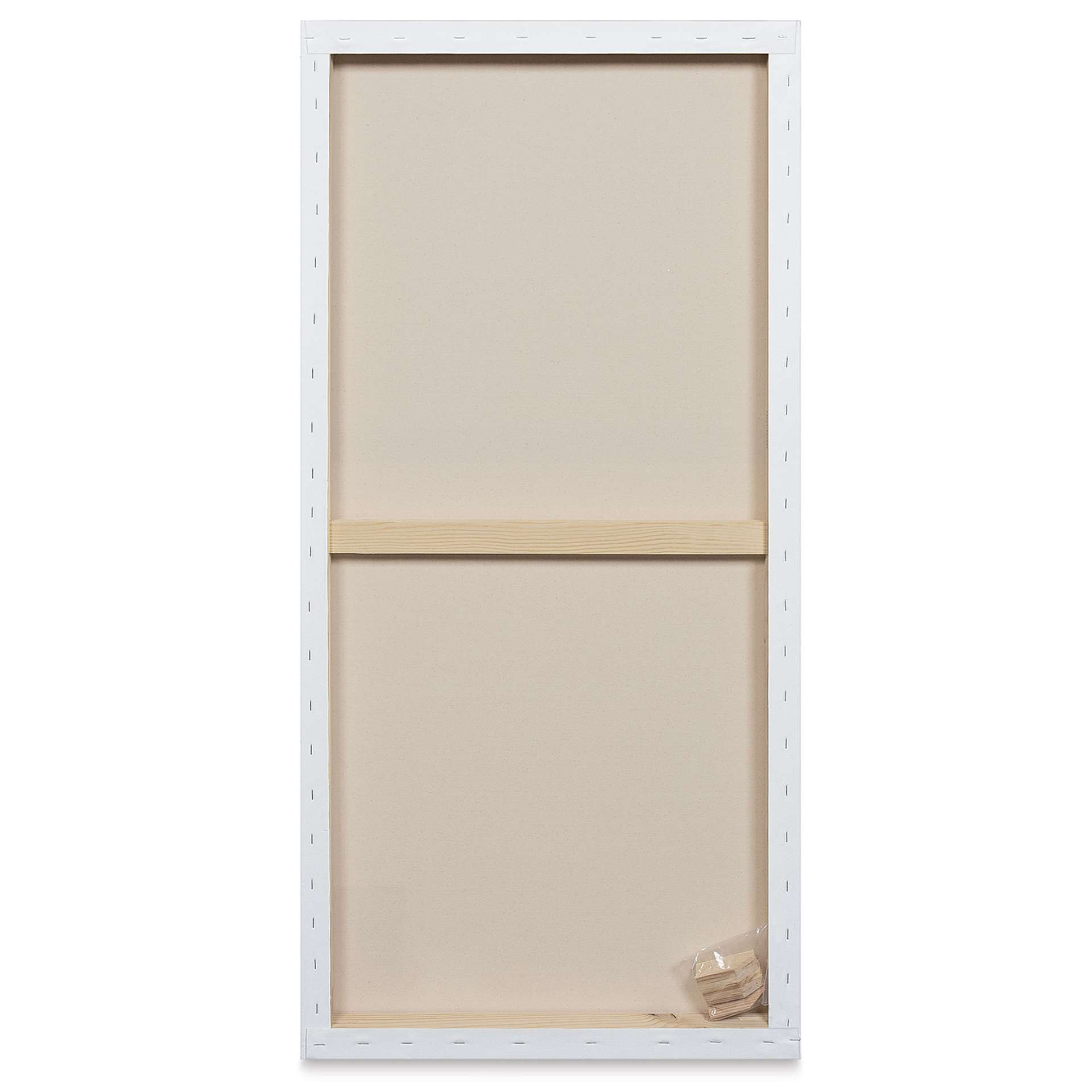 Blick Premier Stretched Cotton Canvas - Gallery Profile, Back-Stapled, 24" x 48" back