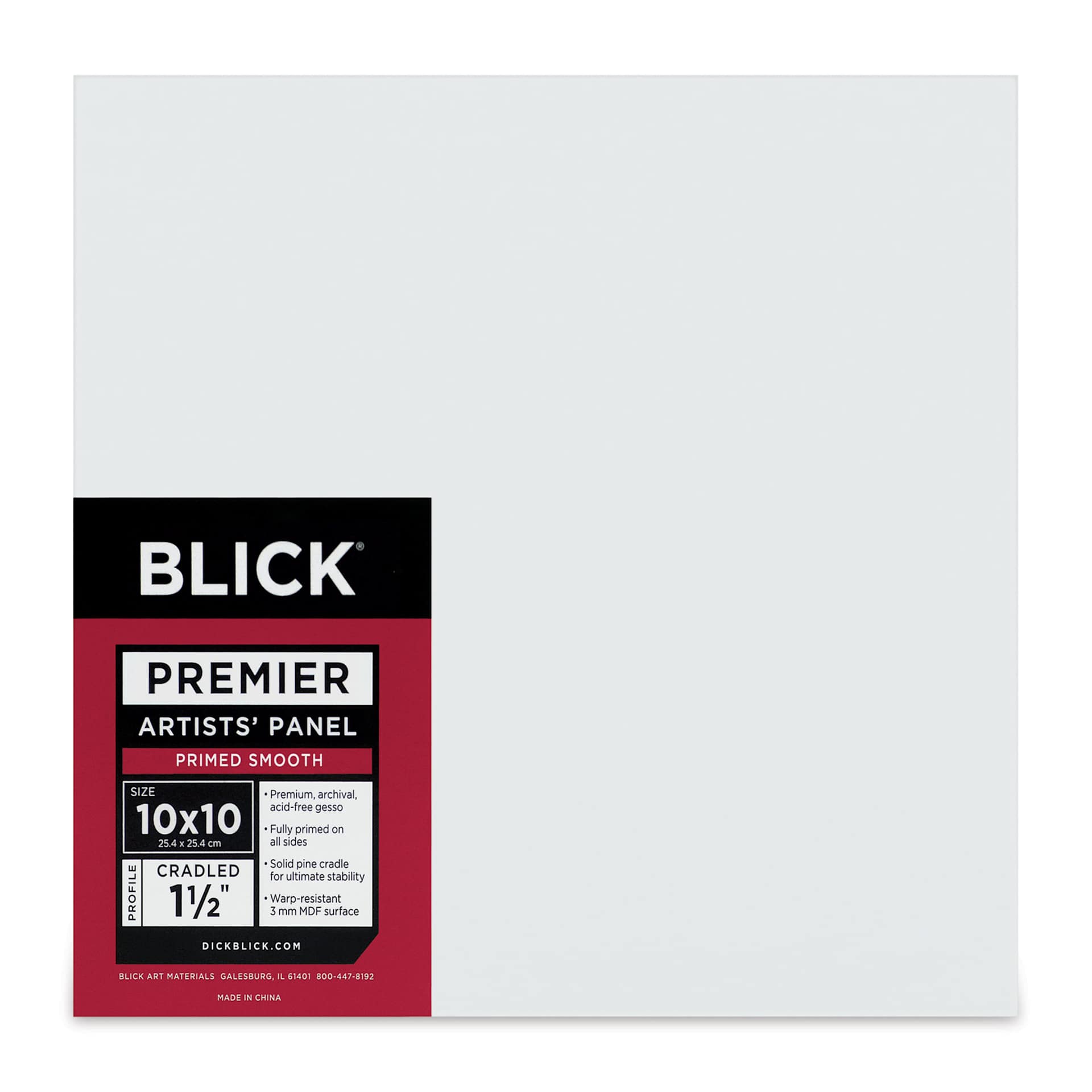 Blick Premier Artists' Panel - Gallery Cradle, 1-1/2", 10" x 10"