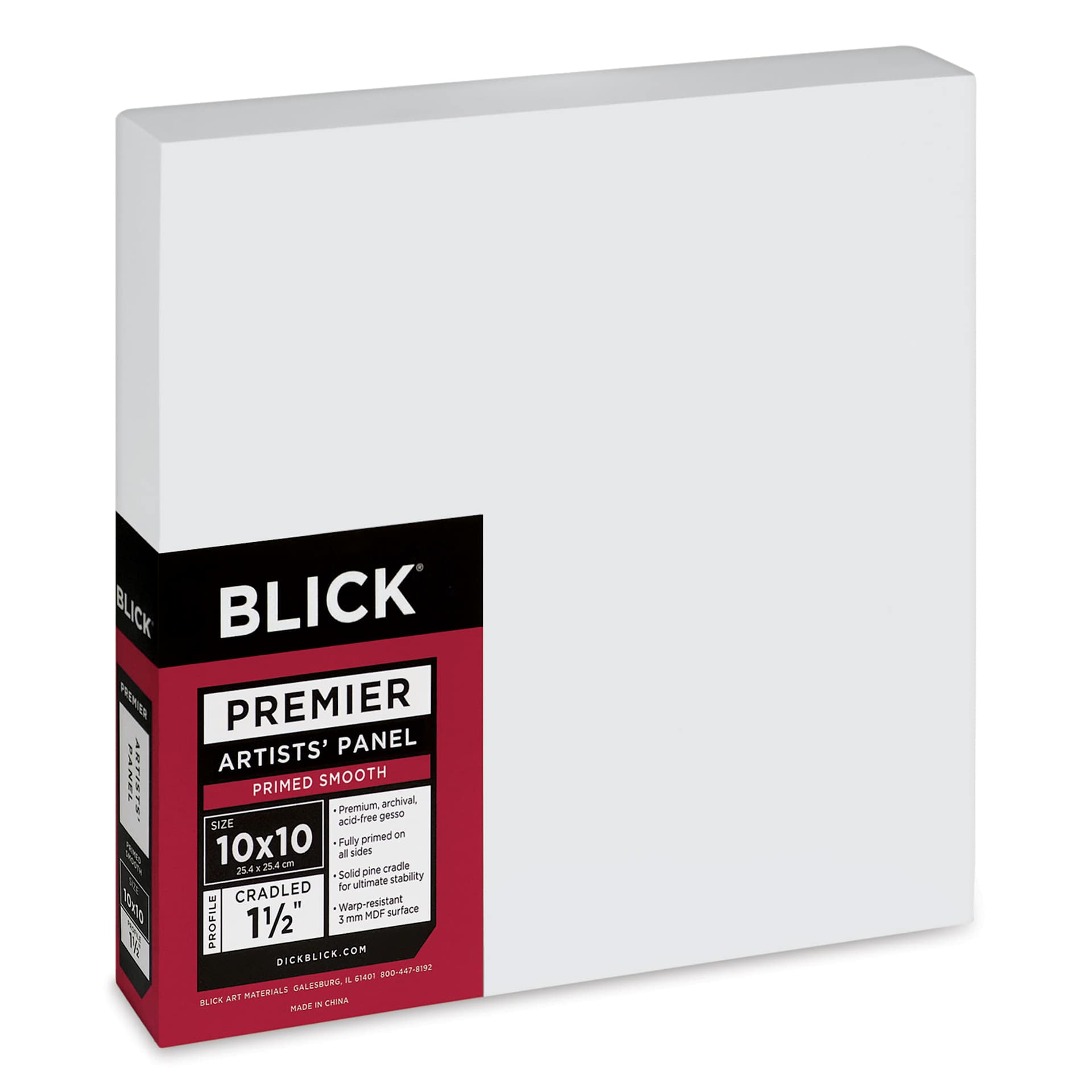 Blick Premier Artists' Panel - Gallery Cradle, 1-1/2", 10" x 10"