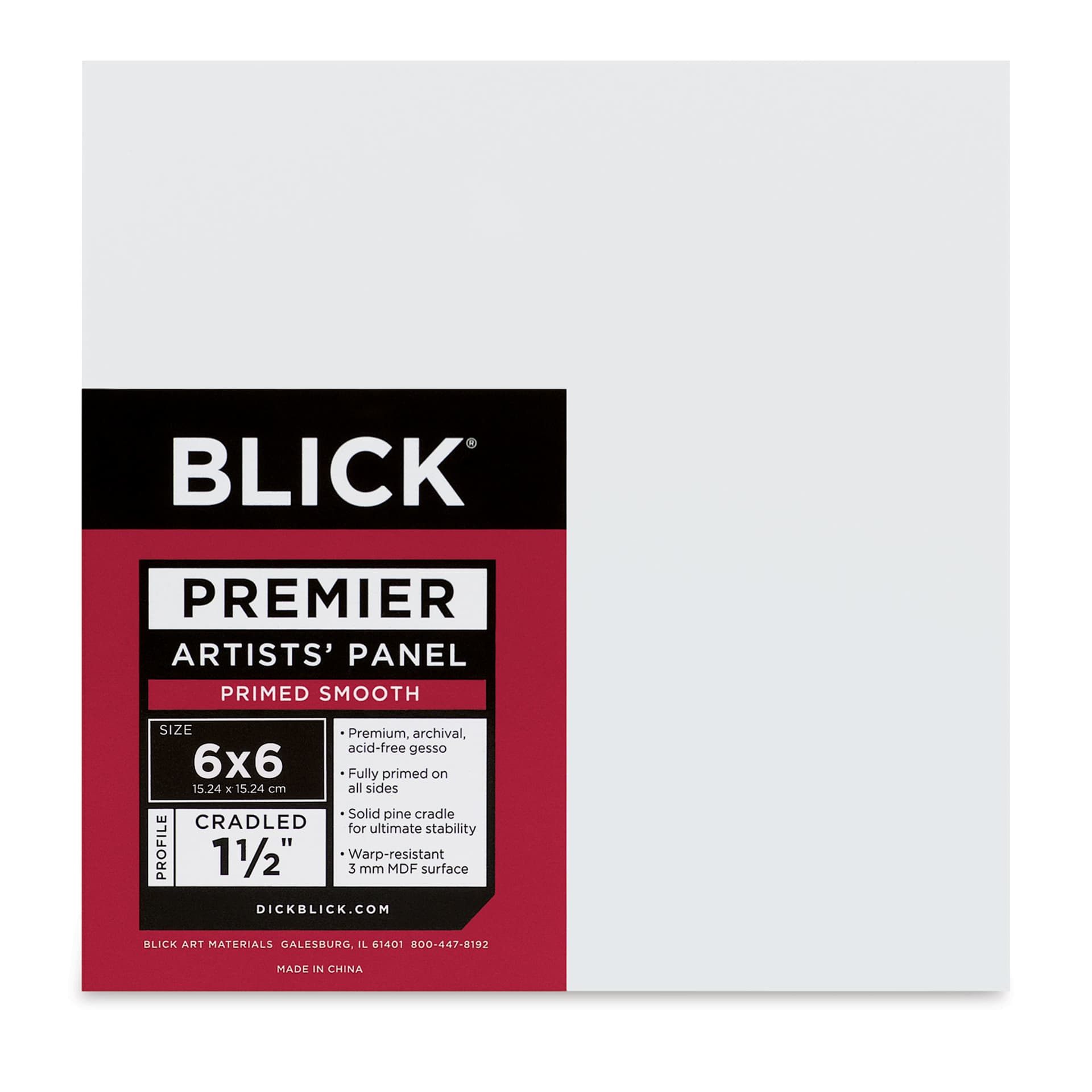 Blick Premier Artists' Panel - Gallery Cradle, 1-1/2", 6" x 6"
