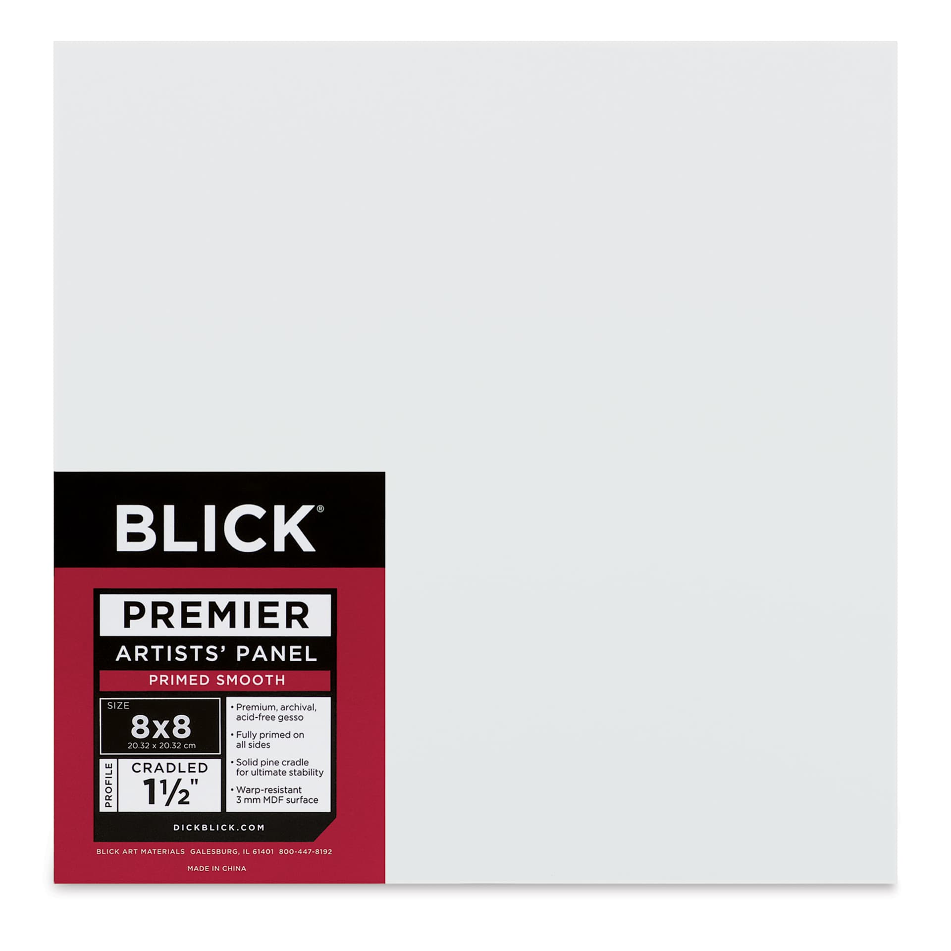 Blick Premier Artists' Panel - Gallery Cradle, 1-1/2", 8" x 8"