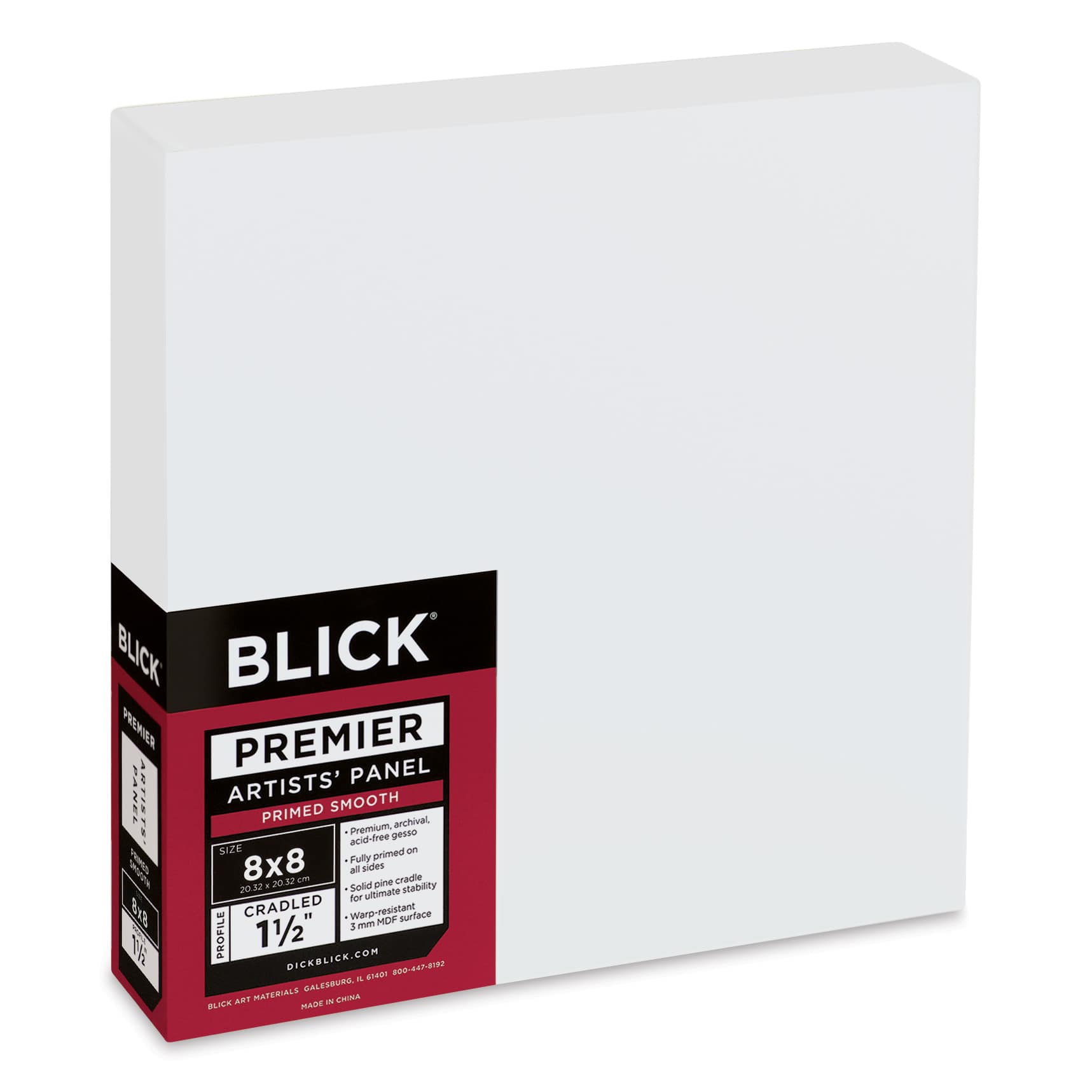 Blick Premier Artists' Panel - Gallery Cradle, 1-1/2", 8" x 8"