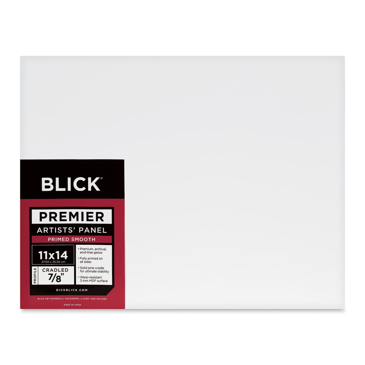 Blick Premier Artists' Panel - Traditional Cradle, 7/8", 11" x 14"