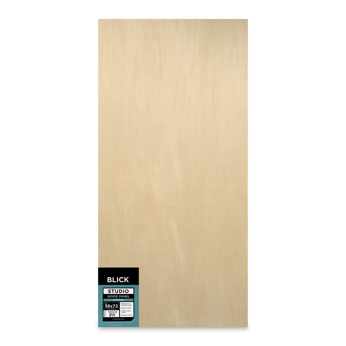 Blick Studio Artists' Wood Panels - Extra Deep Cradle Panel, 36" x 72", 2-1/2" Cradle, front