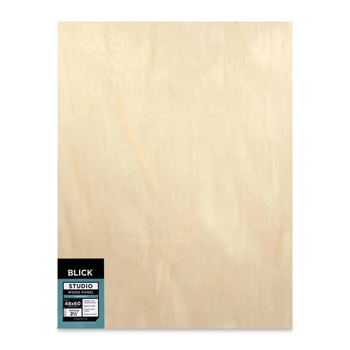Blick Studio Artists' Wood Panels - Extra Deep Cradle Panel, 48" x 60", 2-1/2" Cradle, front