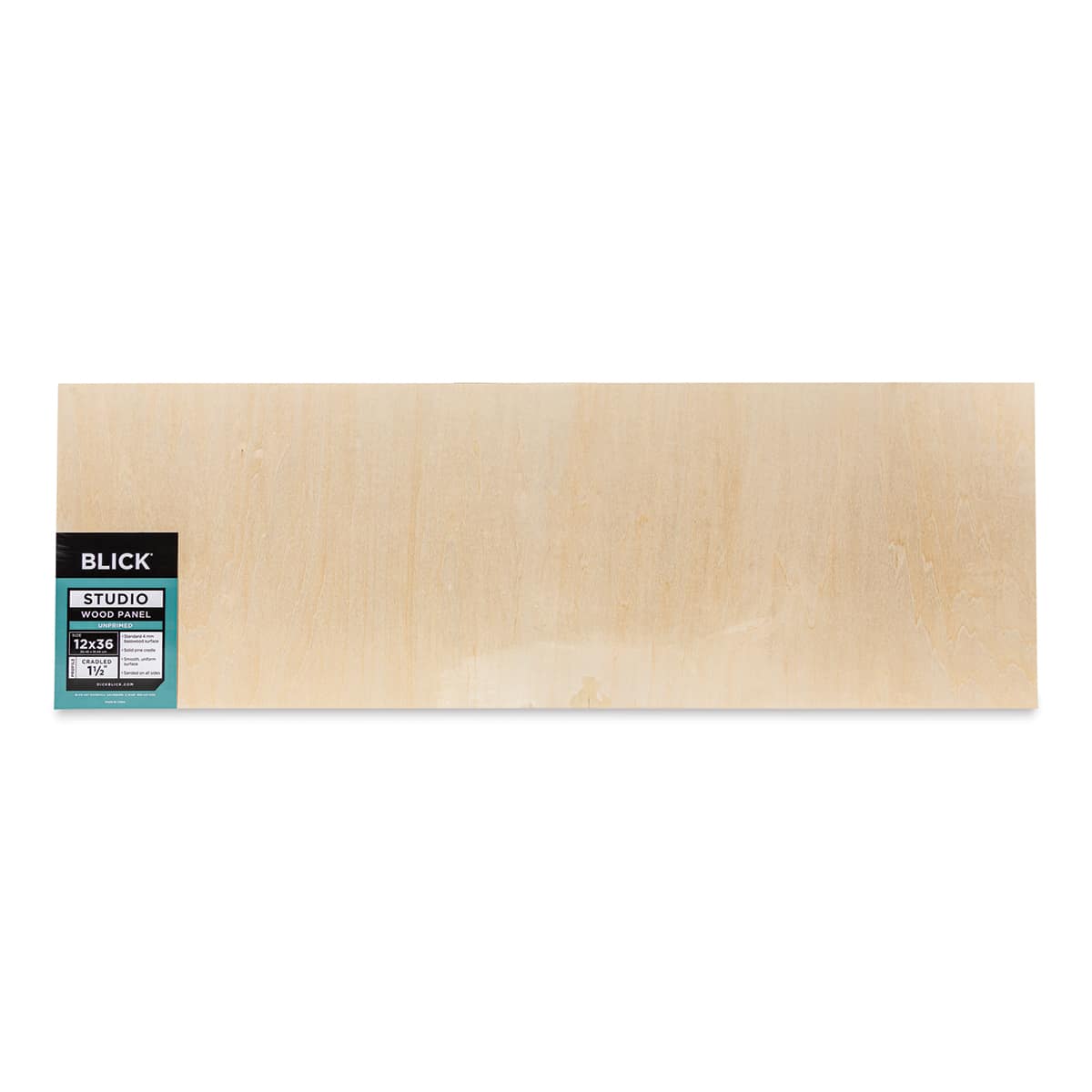 Blick Studio Artists' Wood Panels - Gallery Cradle, 12" x 36", 1-1/2" Cradle, front