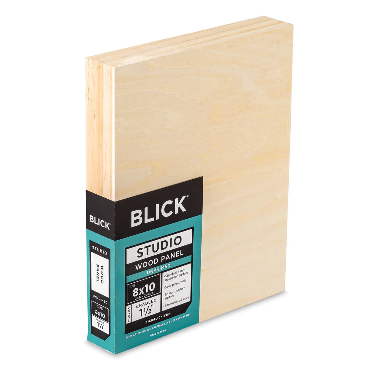 Blick Studio Artists' Wood Panel - Gallery Cradle, 8" x 10", 1-1/2" Cradle