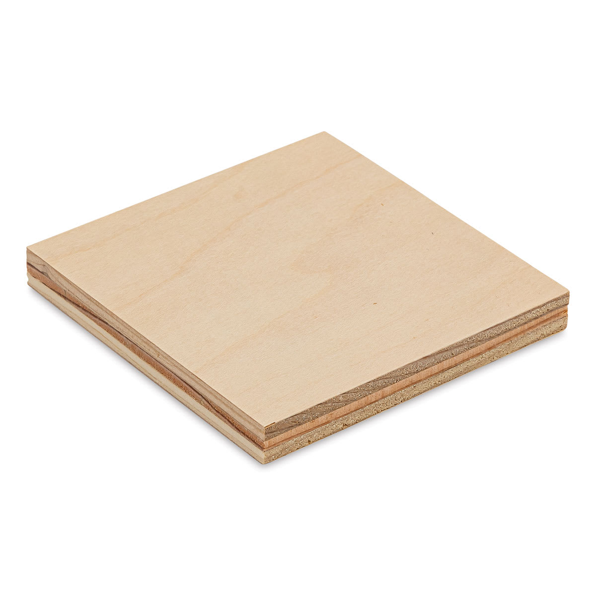 American Easel Maple Panel - 4" x 4", 1/2" Profile, Keyhole side view