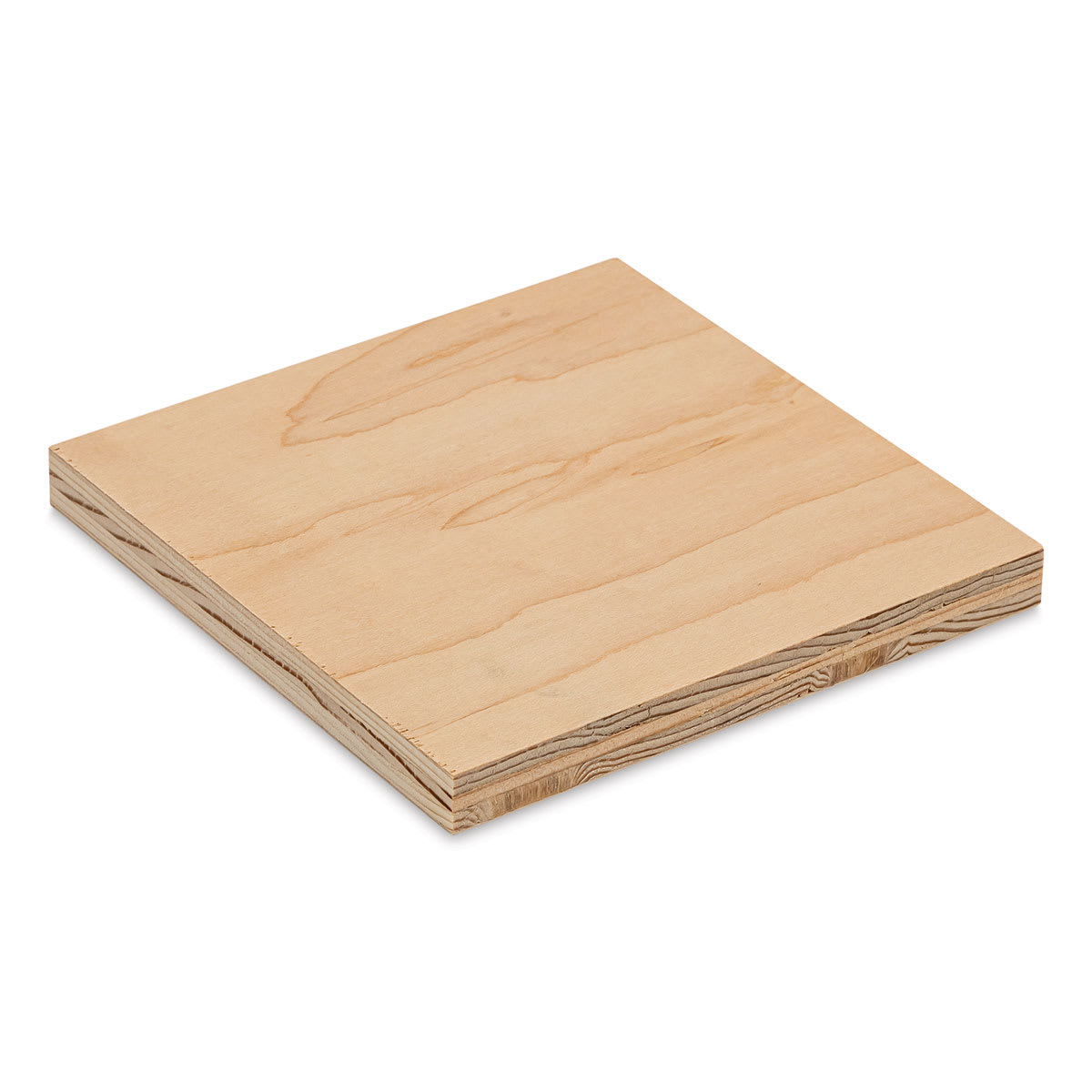 American Easel Maple Panel - 5" x 5", 1/2" Profile, Keyhole side view