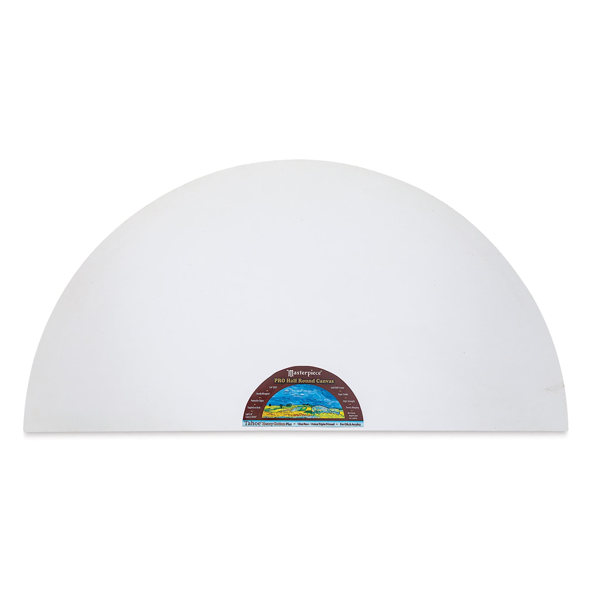 Masterpiece Tahoe Cotton Canvas Shape - Half Round, 18" x 36"