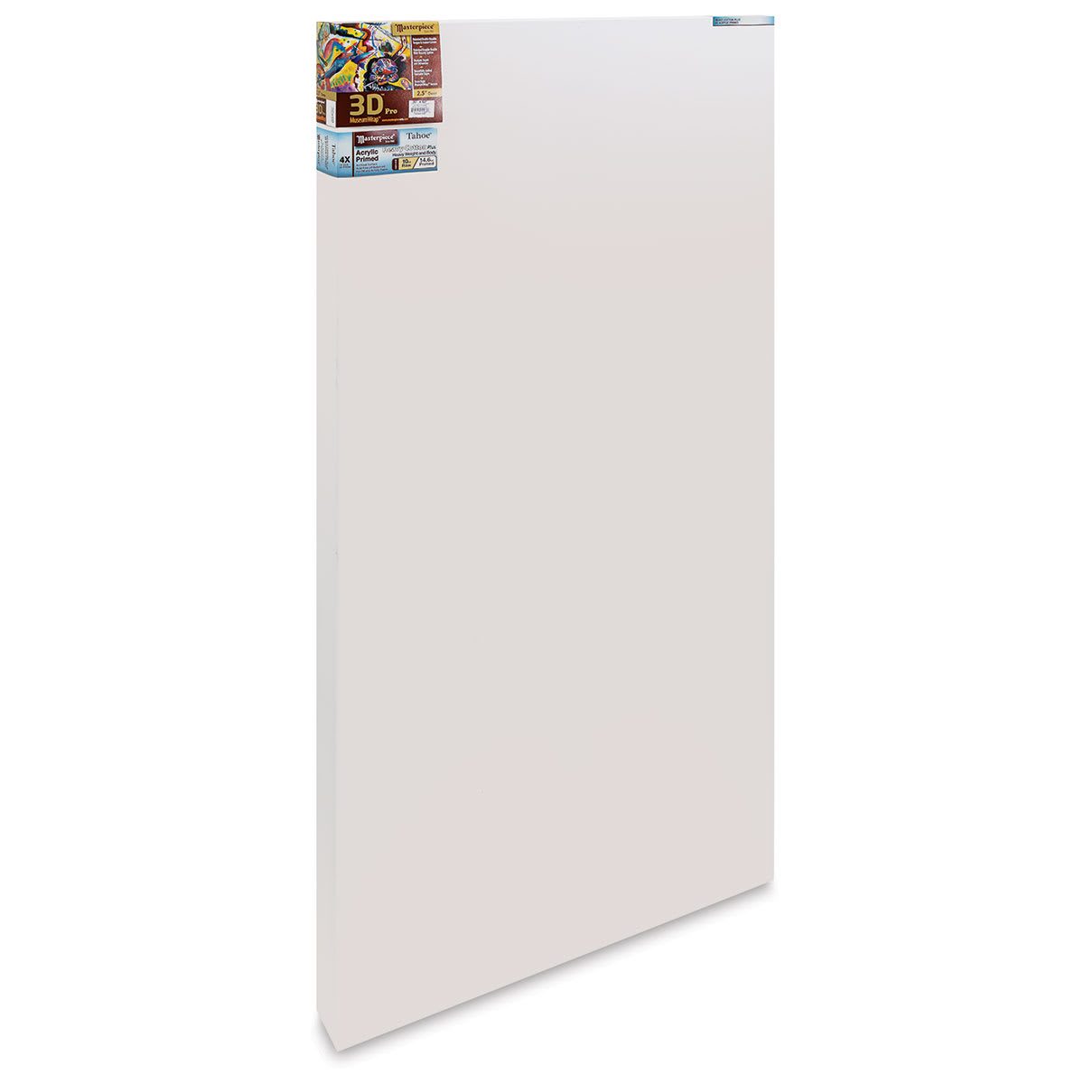 Masterpiece Tahoe Cotton Canvas - 30" x 60", 2-1/2" Profile, Acrylic Primed front side view