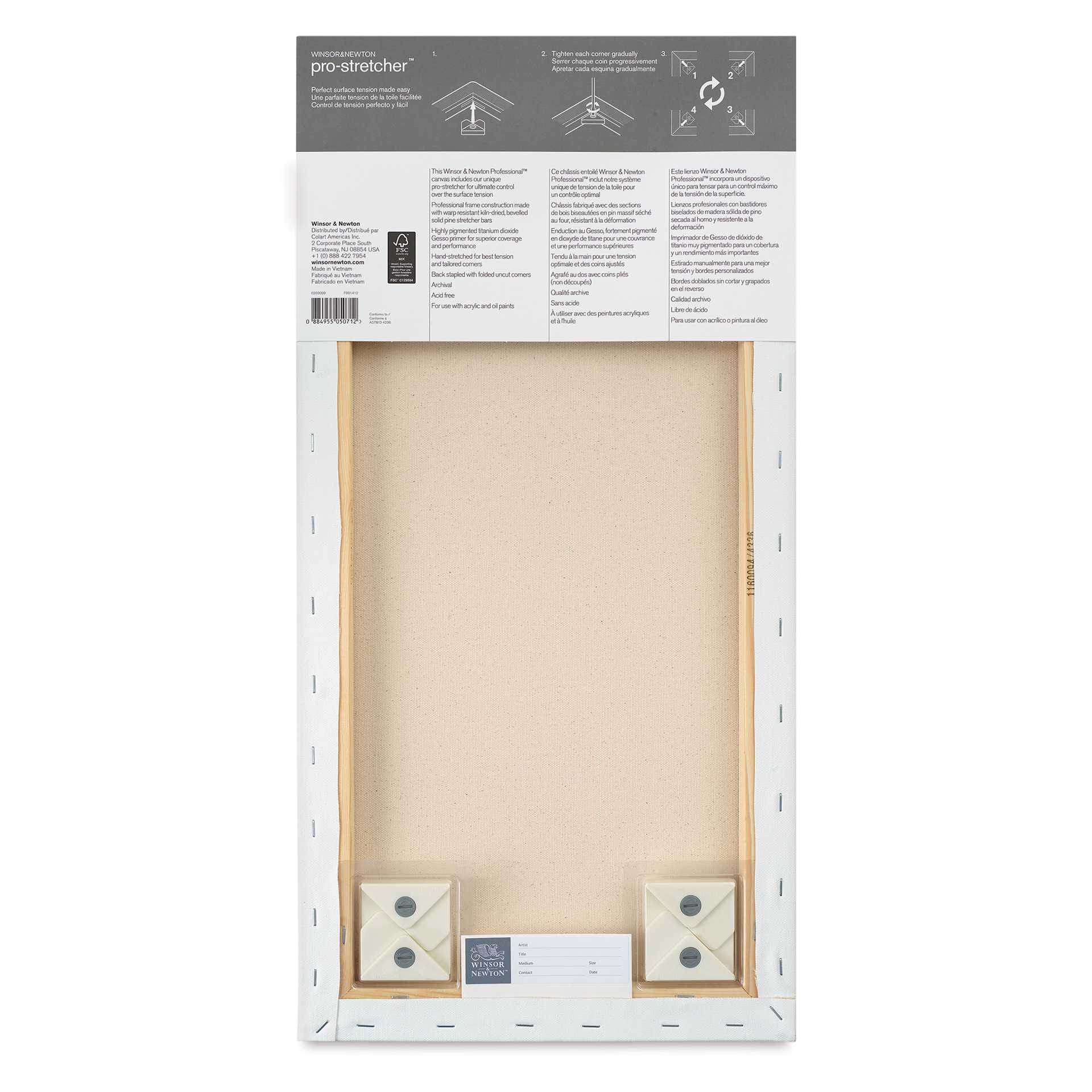 Professional Cotton Canvas - Traditional profile back