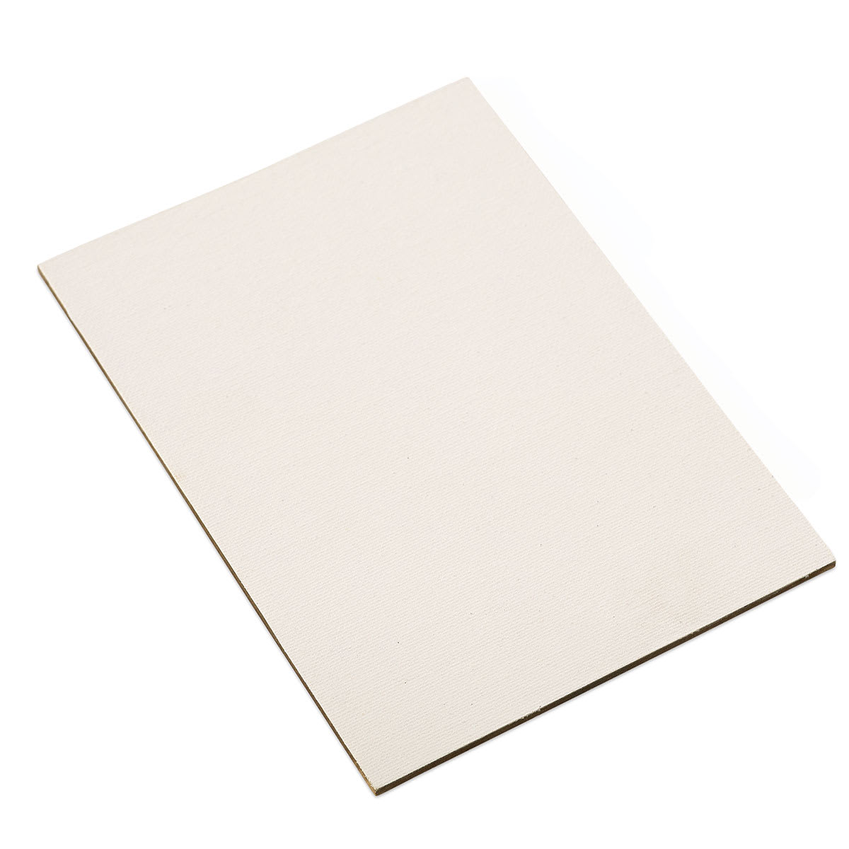 Richeson Cotton Art Panels - Angled view of 5" x 7" Extra Fine Texture Panel Richeson Cotton Art Panels - Angled view of 5" x 7" Extra Fine Texture Panel
