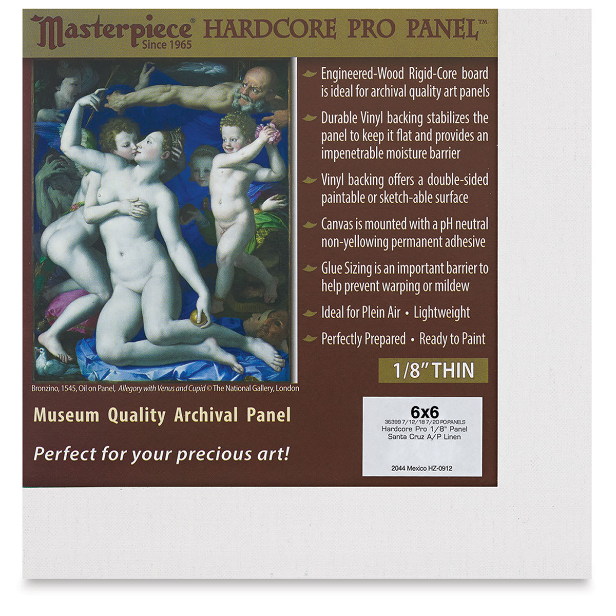 Masterpiece Santa Cruz Hardcore Pro Canvas Panel - 6" x 6"