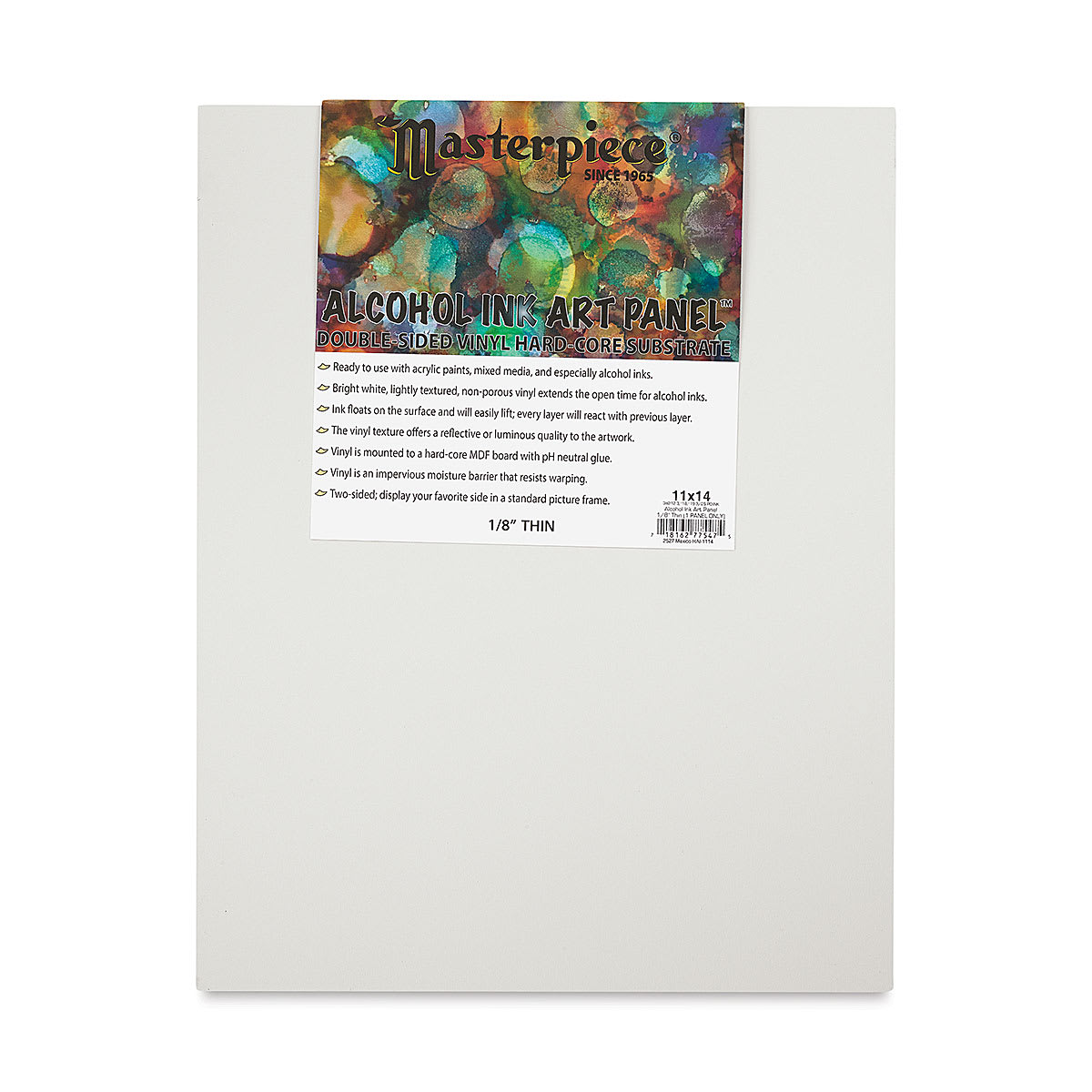 Masterpiece Alcohol Ink Art Panel - 11" x 14", Single Panel front