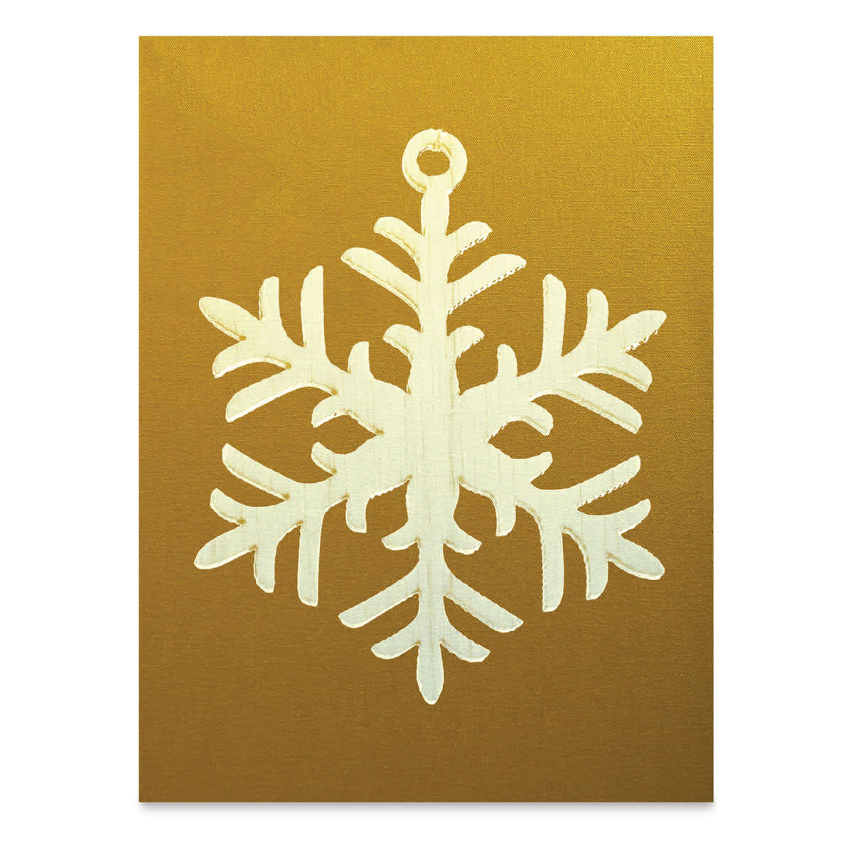 Fredrix Metallic Cut Edge Canvas Panels - Gold (Finished example)