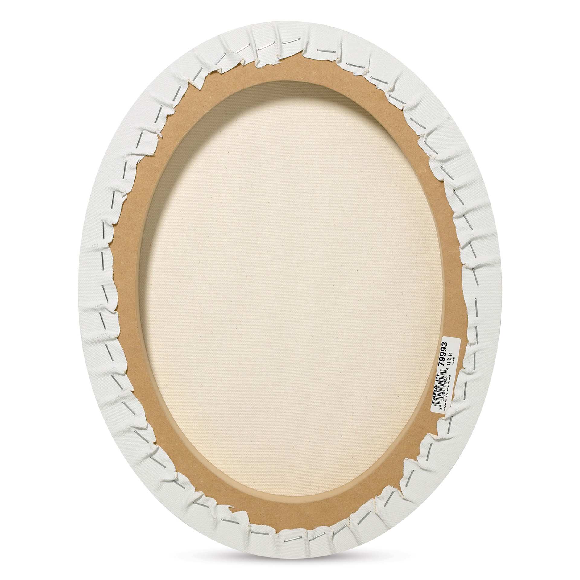Fredrix Convexo Canvas - 24" x 36", Oval, back of canvas