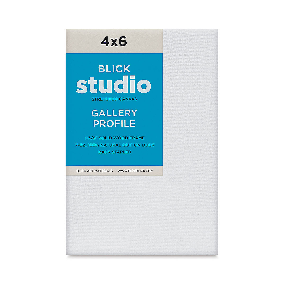 Blick Studio Stretched Cotton Canvas - Gallery Profile, 4" x 6" (front)