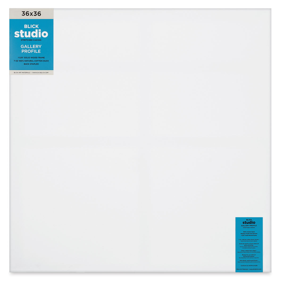 Blick Studio Stretched Cotton Canvas - Gallery Profile, 36" x 36" (front)
