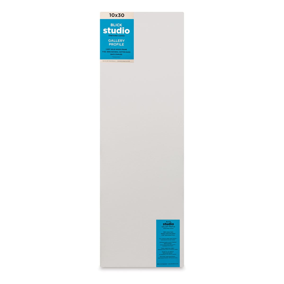 Blick Studio Stretched Cotton Canvas - Gallery Profile, 10" x 30" (front)
