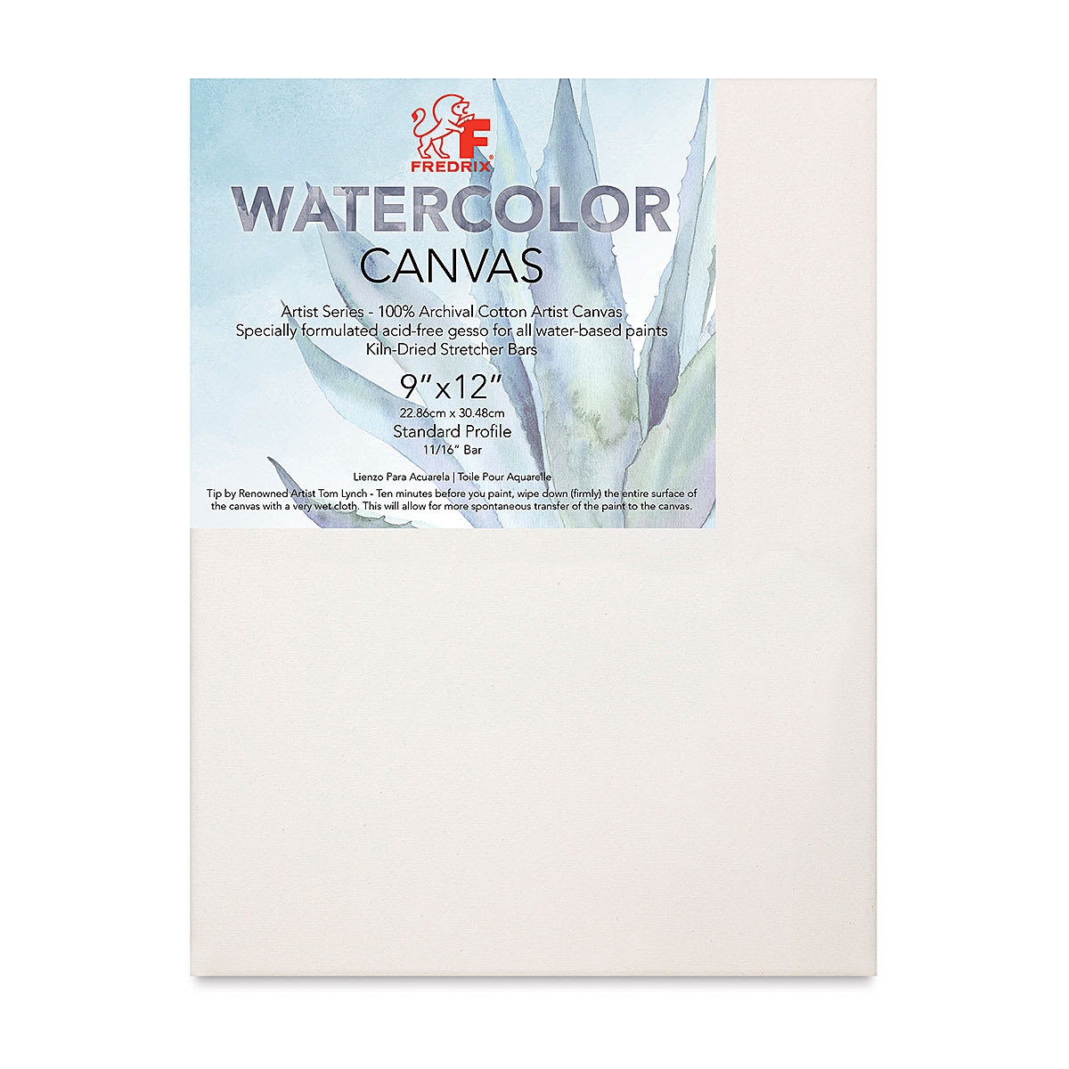Fredrix Stretched Watercolor Canvas - 9" x 12", 3/4" Profile