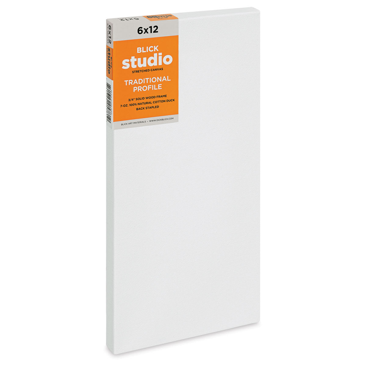 Blick Studio Stretched Cotton Canvas - Traditional Profile, 6" x 12" (side view)