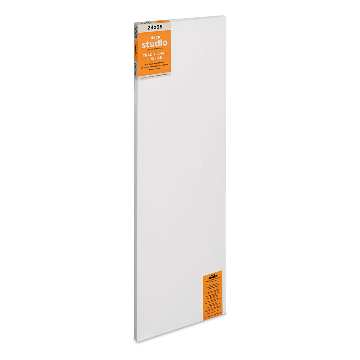 Blick Studio Stretched Cotton Canvas - Traditional Profile, 12" x 36" (side view)
