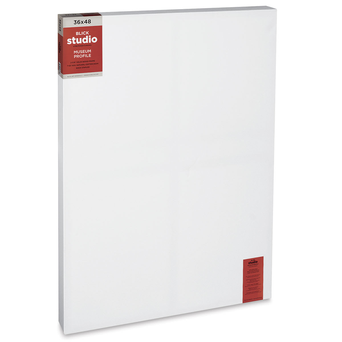 Blick Studio Stretched Cotton Canvas - Museum Profile, 36" x 48" (side view)